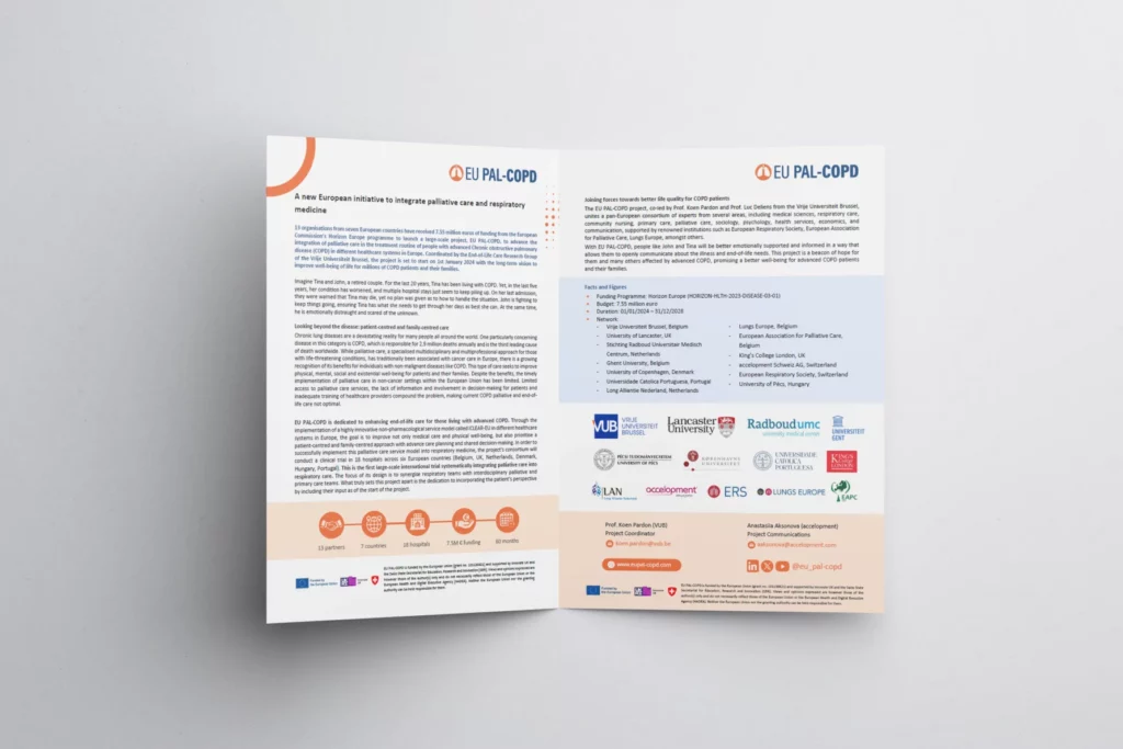 image depicting the EU PAL-COPD press release bi-fold brochure